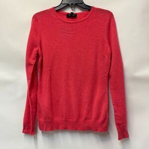 Charter Club Women Petite PM Grapefruit Pink Cashmere Knit Sweater NWT CD56